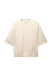 OVERSIZE SHORT SLEEVE - Tricou basic - beige