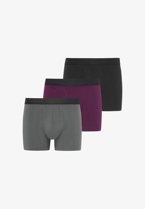 Jockey, HYPERSOFT - 3 PACK - Boxershort - battleship grey/vintage plum/black