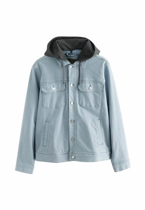 REGULAR FIT - HOODED - Teksajakk - light blue