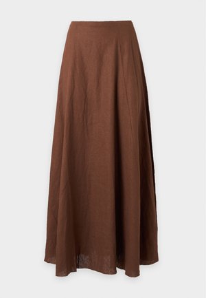 Topshop, MAXI SKIRT - Jupe longue - chocolate brown