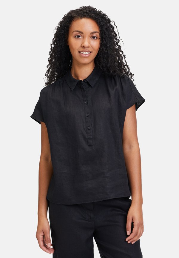 MIT KRAGEN - Bluse - schwarz