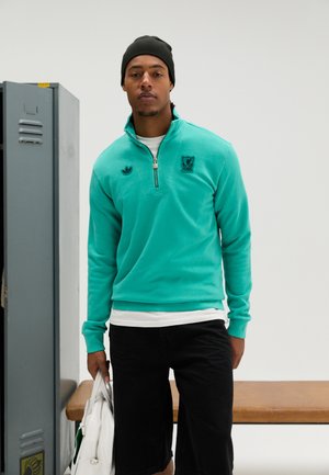 LIVERPOOL FC ICON HALF ZIP TOP - Klubruházat - sea green