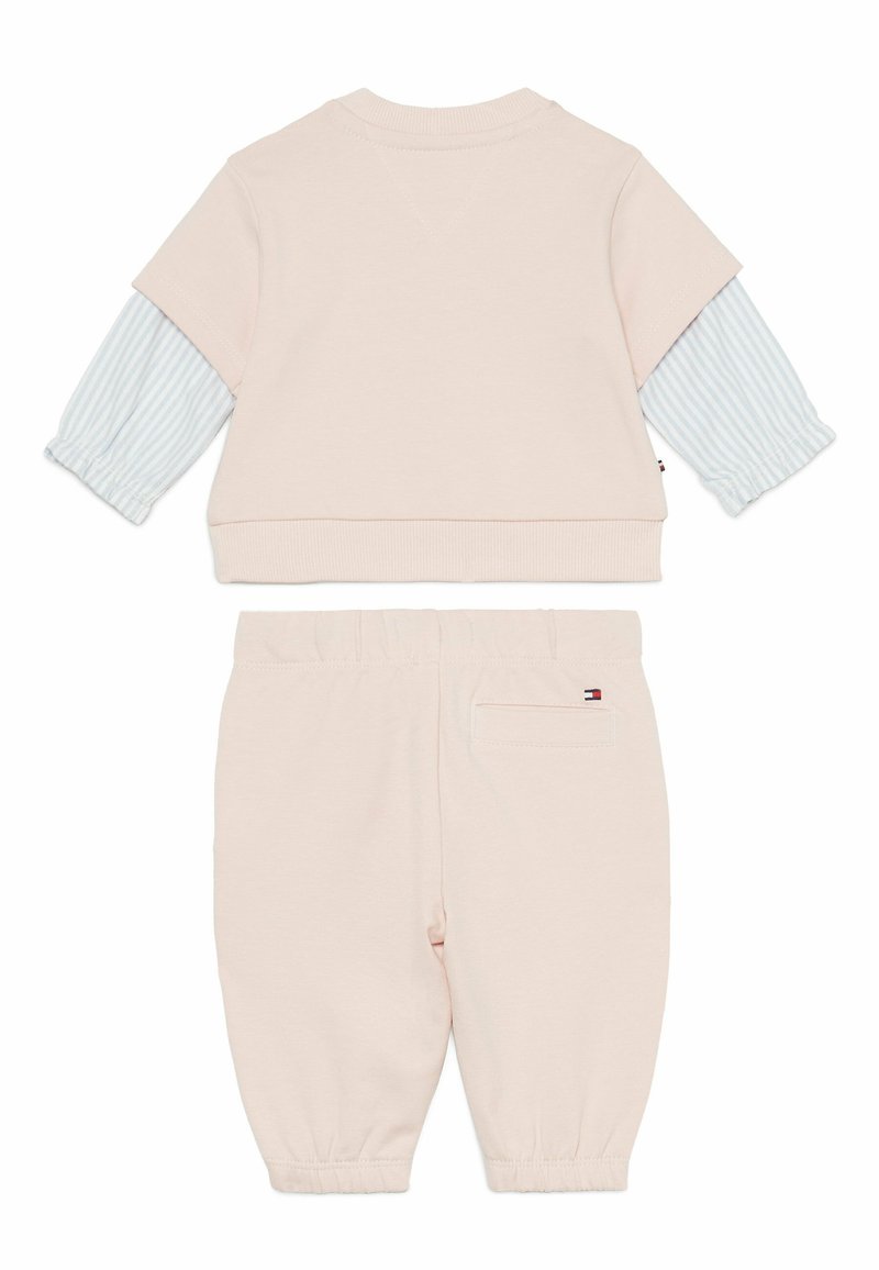 Tommy Hilfiger ITHACA STRIPE SLEEVE SET Tracksuit whimsy pink - Main Image