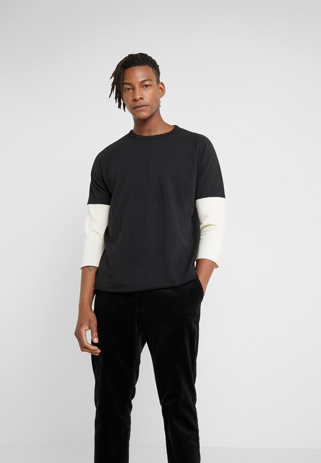 SZABO TOP - Långärmad tröja - black/ecru