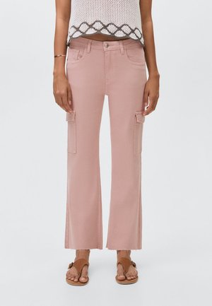 Flared jeans - light pink
