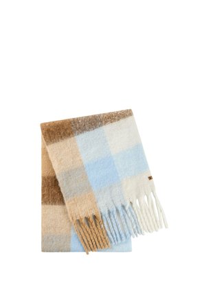 camel active, STRICKSCHAL MIT KAROMUSTER - Sjaal - soft blue