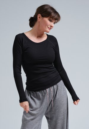 Seamless Basic Jade - Striktrøje - black