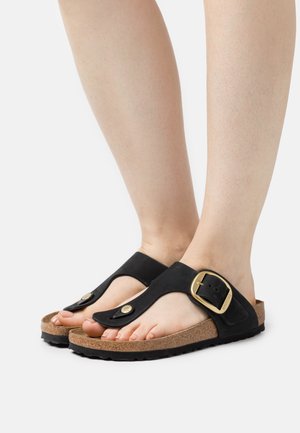 Birkenstock GIZEH BIG BUCKLE NARROW - Sandales - black