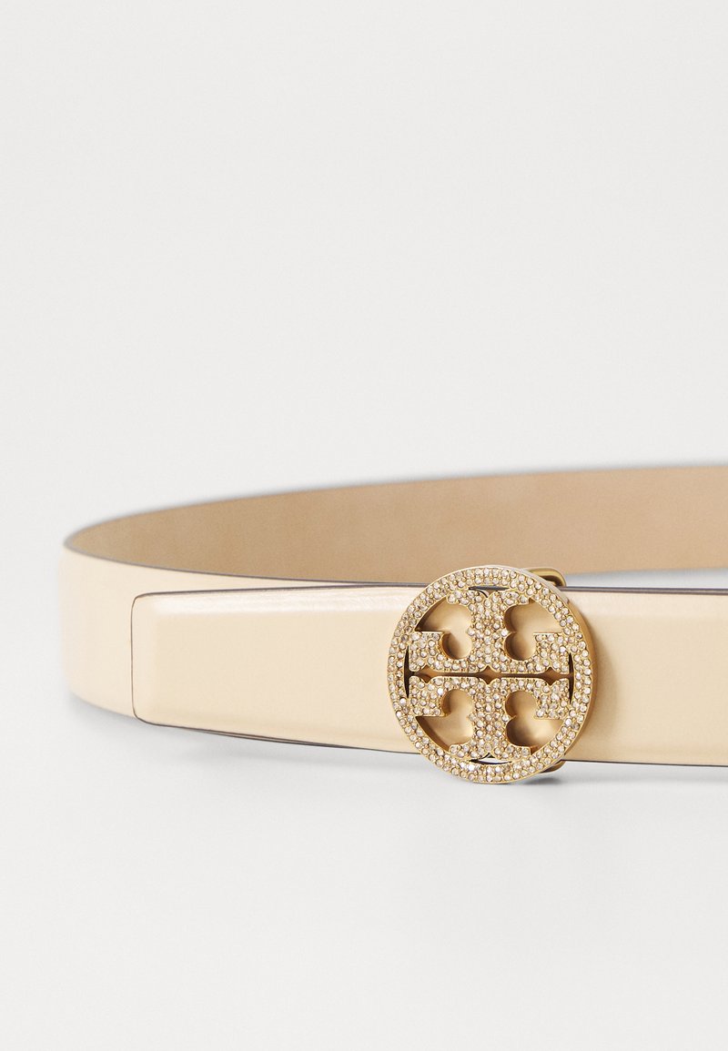 Tory Burch MILLER PAVE LOGO BELT - Belt - vanilla/gold 