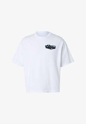 True Religion, SS CHROME LOGO BOXY TEE - T-shirt imprimé - optic white