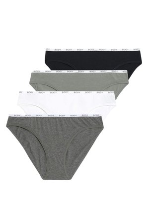 Marks & Spencer 4 Pack Cotton Rich Knickers - Slip - grey mix