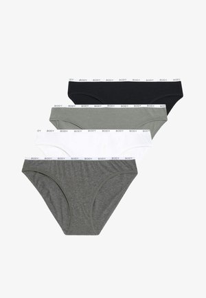 Marks & Spencer 4 Pack Cotton Rich Knickers - Slip - grey mix