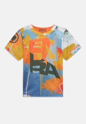 KINDER SINGLETRACK CORE UNISEX - Nyomott mintás póló - mustard yellow