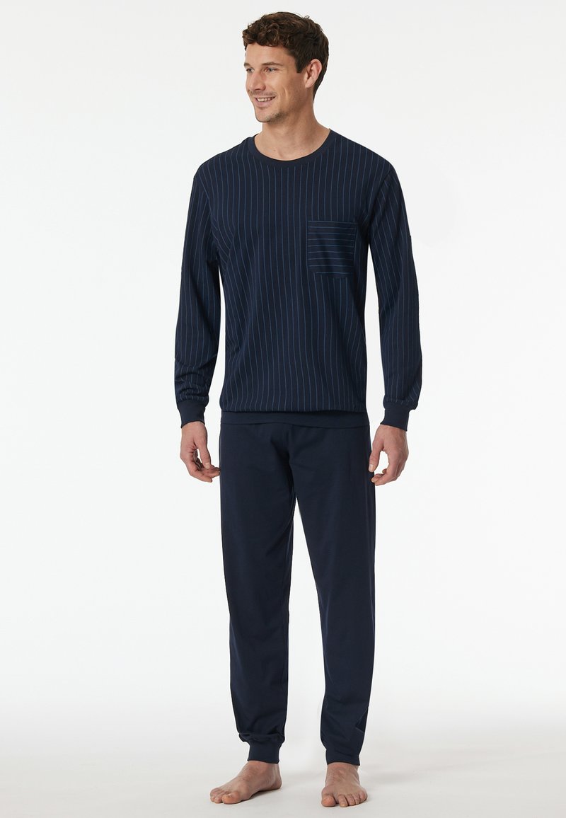 Schiesser COMFORT ESSENTIALS - Pizsama szett - dunkeblau