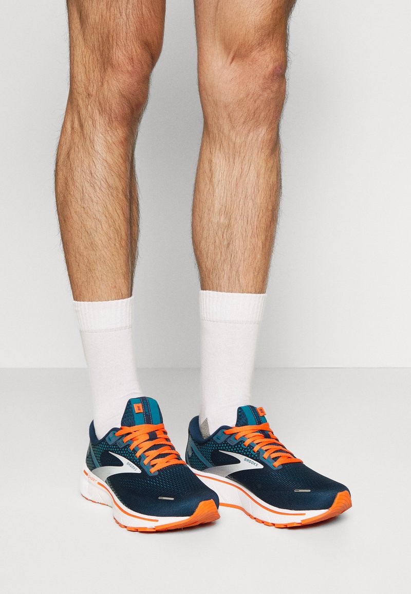 Brooks GHOST 14 Hardloopschoenen neutraal titan teal flame/donkerblauw Zalando.nl