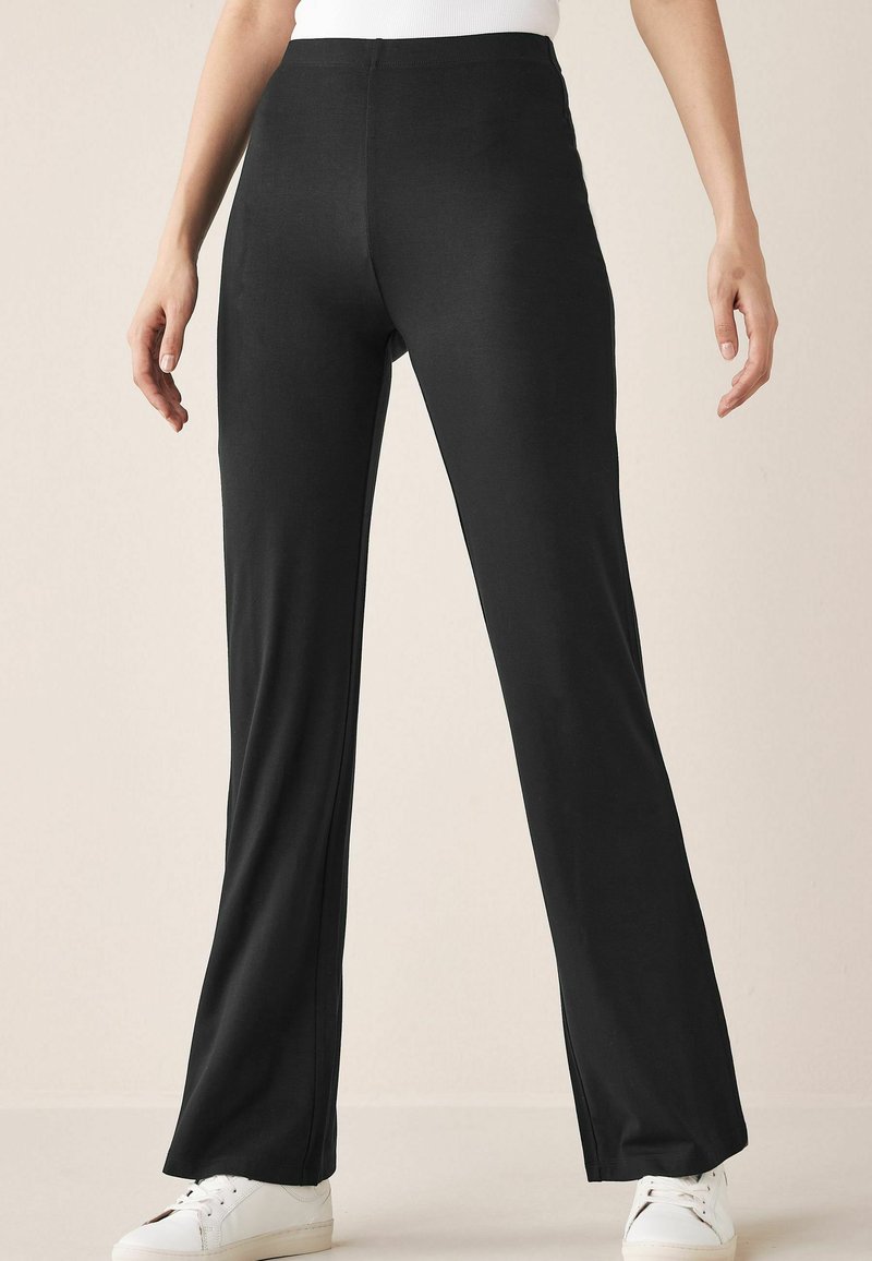 Next FULL LENGTH - Leggings - Trousers - black flare/blue-black denim ...