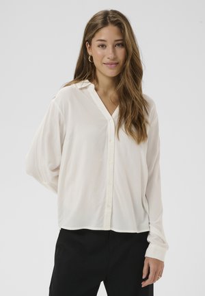 Blúzka so zapínaním na gombíky - snow white