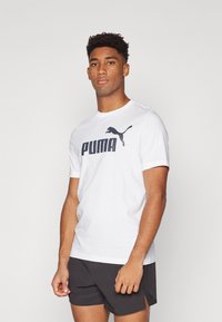 Puma - UNITED TEE - Marškinėliai su spaudiniu - white Miniatiūros vaizdas 1