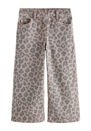 Next WIDE LEG JEANS.  - REGULAR FIT - Jeans baggy - grey animal print