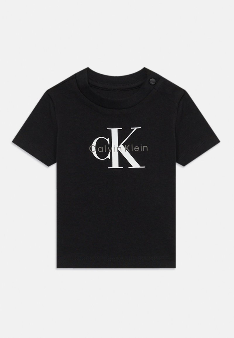 Calvin Klein Jeans MONOGRAM UNISEX - Marškinėliai su spaudiniu - black