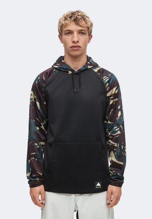 Burton, MENS CROWN - Суитшърт с качулка - dark green/true black