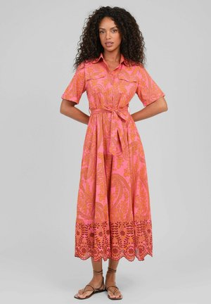 AN'GE, ROBE LONGUE OLAVIANE TWIGGY ROSE - Robe chemise - twiggy rose