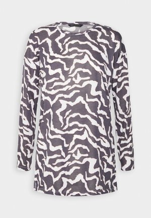 Marks & Spencer RELAXED CREW - Tops ar garām piedurknēm - grey mix