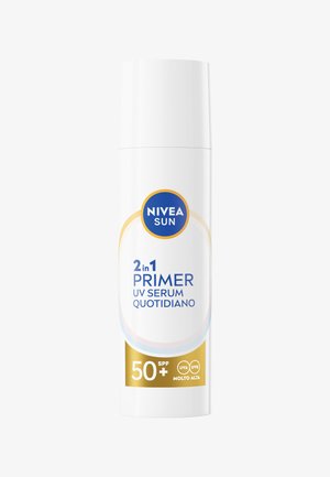 NIVEA 2IN1 PRIMER UV SERUM QUOTIDIANO SOLARE. SPF 50+ 30 ML - Siero - transparent