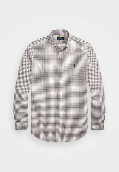 Polo Ralph Lauren CUSTOM FIT PLAID TWILL SHIRT - Cămașă - 6941b nevis brown multi