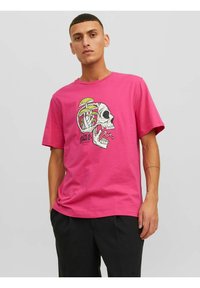 Jack & Jones JORAFTERLIFE TEE - Camiseta estampada - fuchsia rose