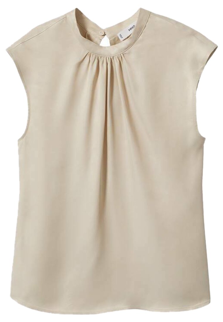 Mango Blouse lichtgrijs