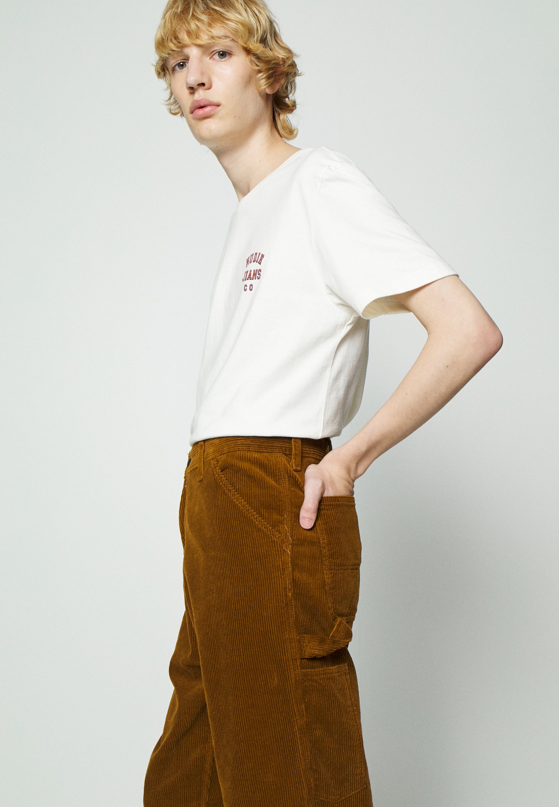 Carhartt WIP SINGLE KNEE PANT COVENTRY - Kelnės - tawny rinsed/tamsiai ruda  - Zalando.lt