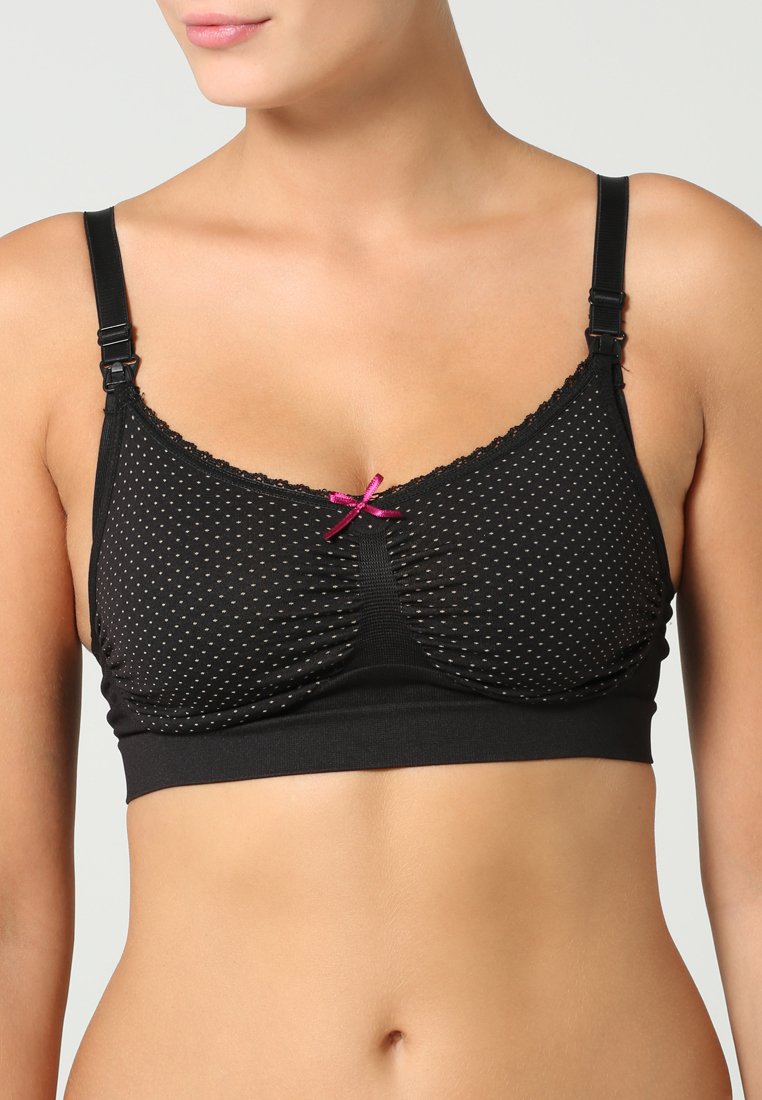 Schwarz 001 Anita Maternity Still-BH Basic Reggiseno Premaman 75B Donna Nero