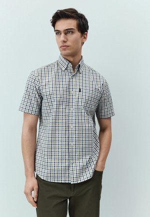 Camicia - navy  neutral gingham check