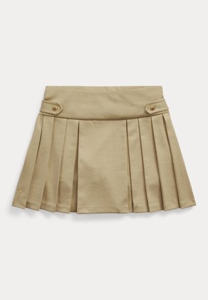 Polo Ralph Lauren PLEATED PONTE SKORT - A-linjekjol - classic khaki