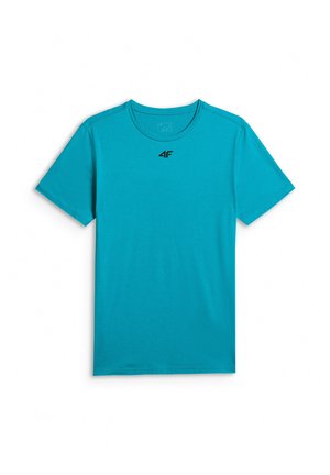 4F, 4F KOSZULKA TRENINGOWA REGULAR SZYBKOSCHNĄCA MĘSKA - CZERWONA XXL - T-shirt basic - mottled aqua