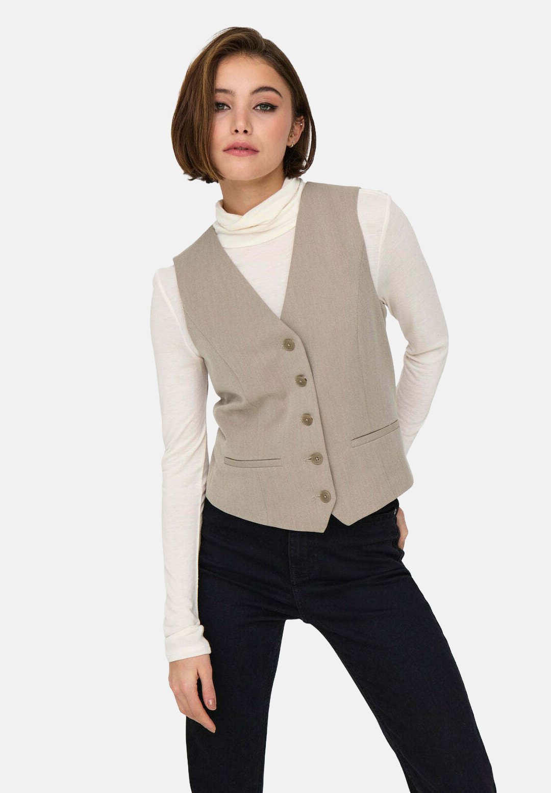 Gilet Donna Only Onlnaomi S/L - Cardigan Senza Maniche, Taglio Casual Per Look Invernali Chic