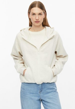 s.Oliver, SWEATSHIRT JACKE - Sweatjacke - helles beige
