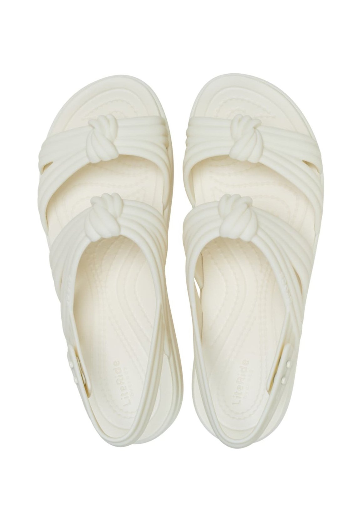 Crocs Platform sandals - ivory/off-white - Zalando