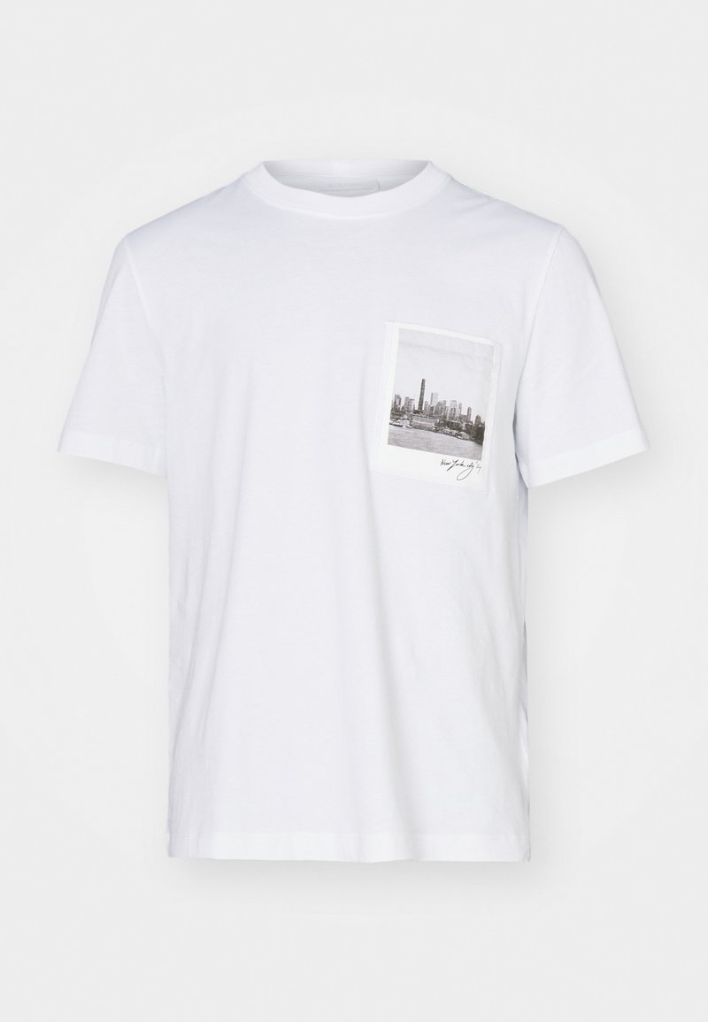 Helmut Lang T-shirt print wit Helmut Lang T-shirt print wit