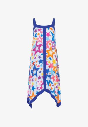 Angel of Style, MAXI JERSEY DRESS, SLEEVELESS A-LINE, STAR PATTERN - Hverdagskjole - snow white