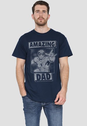 Marvel SPIDERMAN FATHER'S DAY AMAZING DAD MONO - Print T-shirt - dark blue