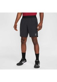 Nike Performance - NIKECOURT ADVANTAGE SHORT - Sportiniai šortai - black white Miniatiūros vaizdas 1