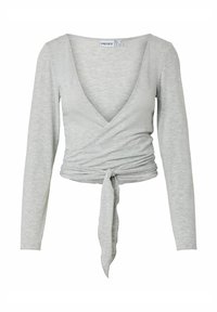 WICKELOBERTEIL PCROYA - Ilgarankovis viršutinės dalies drabužis - light grey melange
