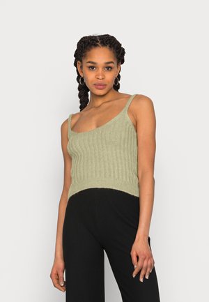 NA-KD SINGLET - Top - moss green