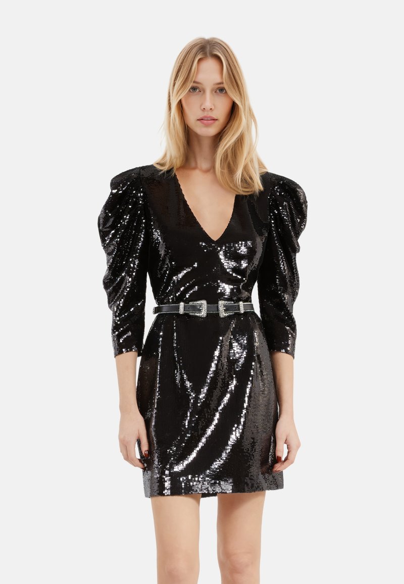 The Kooples - Vestido de cóctel - black stone, Ampliar