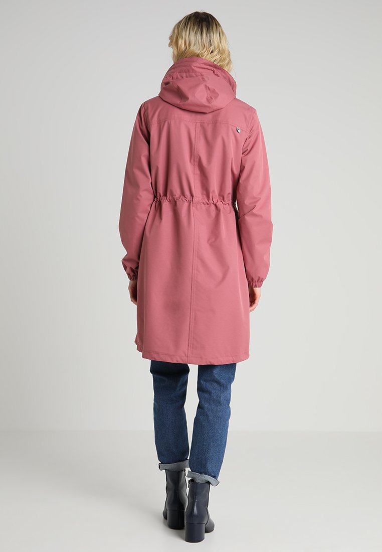 pink waterproof coat