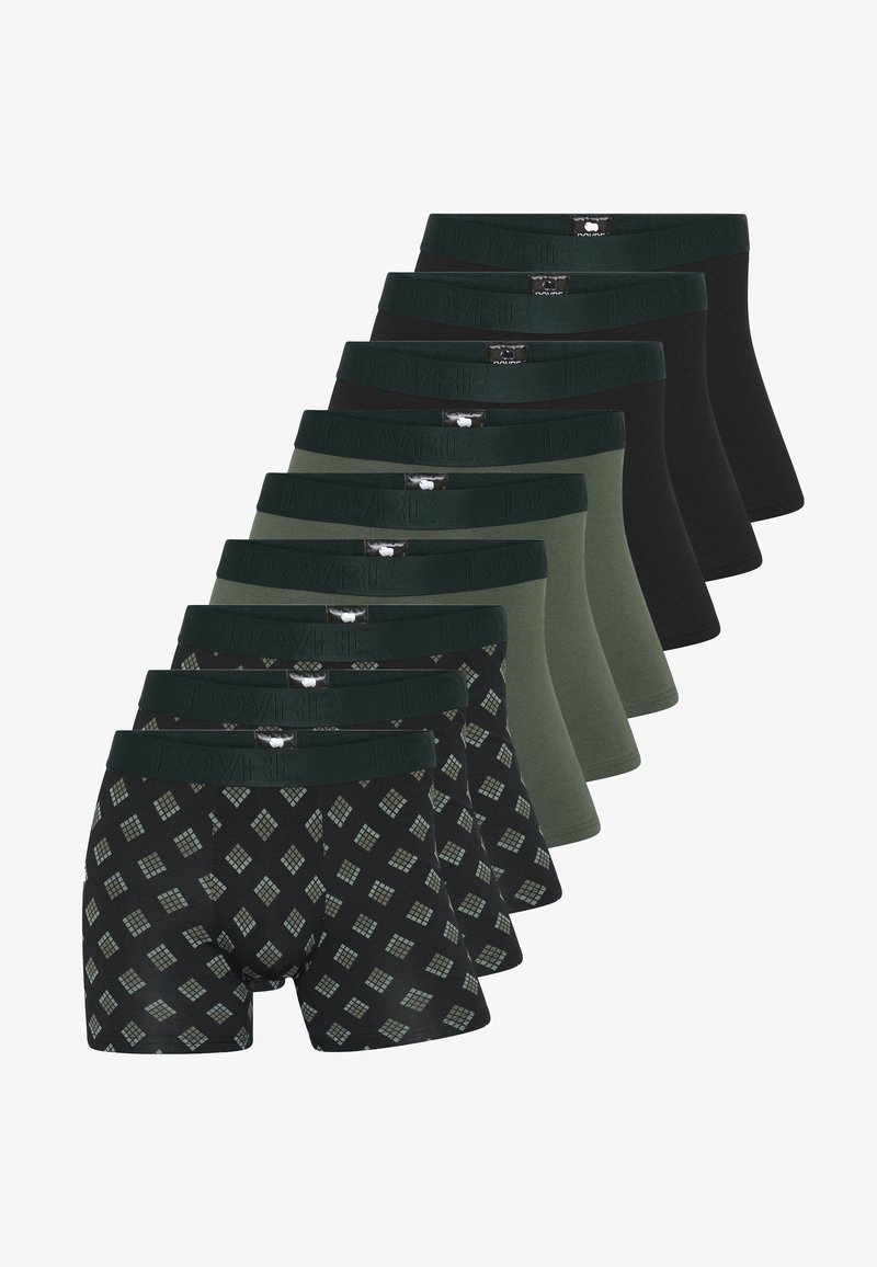 Dovre 9-PACK - Boxer briefs - mottled green