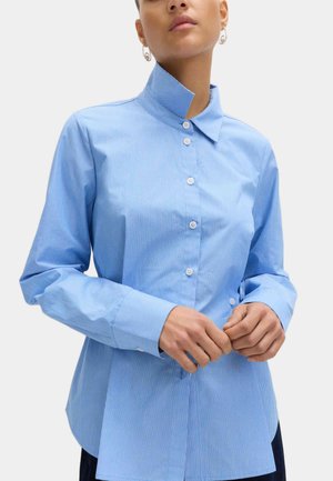 Marks & Spencer STRIPED BUTTON DETAIL  - Button-down blouse - blue mix
