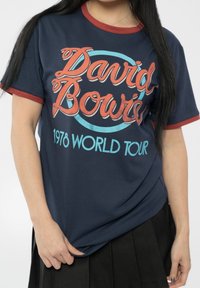 Paradiso Clothing DAVID BOWIE WORLD TOUR RINGER - Print T-shirt - navy